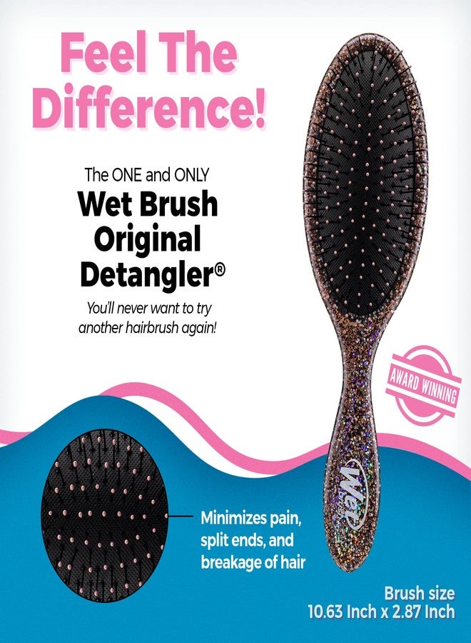 Wet Brush Original Detangler Hair Brush - Awestruck, Gold - Comb for Women, Men and Kids - Wet or Dry - Natural, Straight, Thick and Curly Hair - Pain-Free for All Hair Types - Image 2